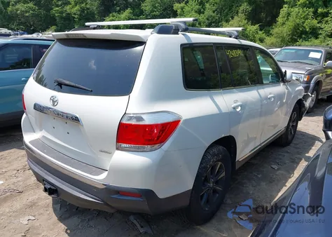 2013 Toyota Highlander Se V6 from USA, damaged, VIN 5TDBK3EH7DS246825